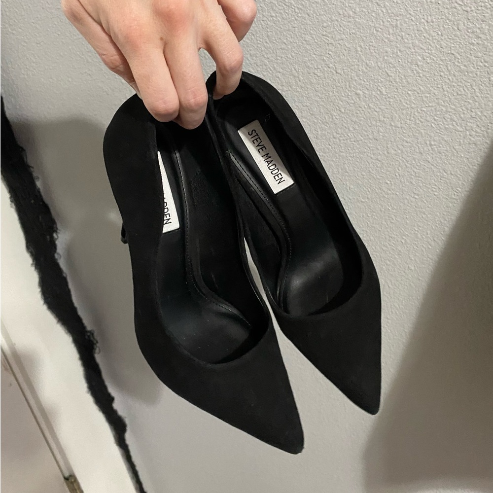 steve madden black heels
